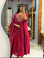 Rani Pink Embroidered Anarkali Kurta Set with Dupatta