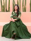 Graceful Forest Green Maxi Anarkali with Embroidery